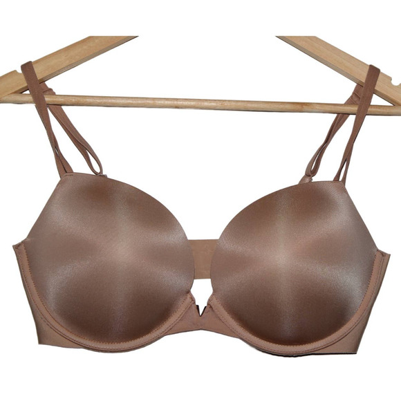 Womens Victoria's Secret 23667516 Cream Polyamide Elastane Push-Up Bra Size 34DD - Picture 1 of 8